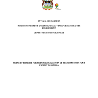 Government of Antigua and Barbuda - Terms of Reference for Terminal evaluation of the Adaptation fund  in Antigua 